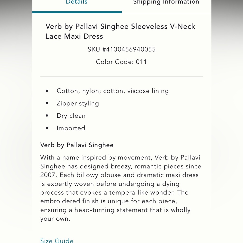 Anthropologie Verb by Pallas Singhee Sleeveless V-neck Maxi Dress - Picture 12 of 16